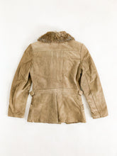 Load image into Gallery viewer, Vintage 70s Opera Suede Jacket with Fur Trim