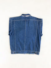Load image into Gallery viewer, Vintage 90s Denim Jacket with Comic Strip Lining