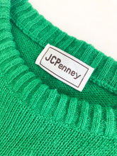 Load image into Gallery viewer, Vintage 70s JC Penny Emerald Green Wool Sweater