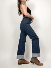 Load image into Gallery viewer, Vintage 70s High Rise Boot Cut Jeans Waist 27”