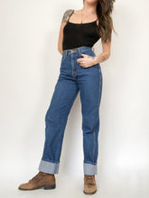Load image into Gallery viewer, Vintage 70s Brittania High Rise Straight Leg Jeans Waist 26”