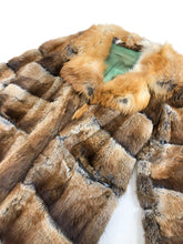 Load image into Gallery viewer, Vintage 60s Fox Trim Fur Coat