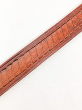 Load image into Gallery viewer, Vintage Dark Brown Woven Leather Belt
