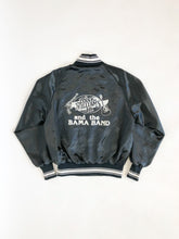 Load image into Gallery viewer, Vintage 80s Hank Williams Jr and the Bama Band Black Satin Jacket