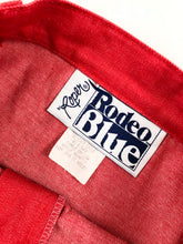Load image into Gallery viewer, Vintage 70s Roper ‘Rodeo Blue’ Red Western Shirt and Skirt Set