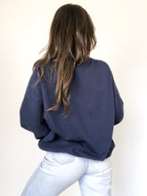 Load image into Gallery viewer, Vintage 80s United Kingdom Great Britain Navy Blue Court Club Crewneck