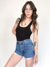 Load image into Gallery viewer, Vintage 90s Rustler High Rise Cut Off Shorts Waist 30”