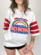 Load image into Gallery viewer, Vintage 1989 NFL Pro Bowl Hawaii White Jersey Ringer Size M