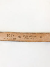 Load image into Gallery viewer, Montana Silversmiths Engraved Western Horse Buckle with Gold Rope and Rhinestones on Leather Belt