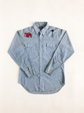 Load image into Gallery viewer, Vintage 70s DeeCee Rangers Farmer Pearl Snap