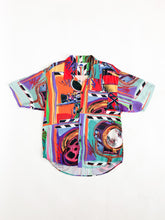 Load image into Gallery viewer, Vintage 1991 Planet Hollywood Abstract Button Up Camp Shirt Size S