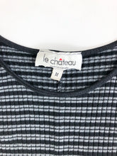 Load image into Gallery viewer, Vintage 90s Le Château Grey Striped Sleeveless Maxi Dress