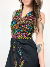 Load image into Gallery viewer, Vintage 80s Gina Rinaldi Abstract Maxi Dress