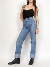 Load image into Gallery viewer, Vintage 70s Brittania High Rise Straight Leg Jeans Waist 26”