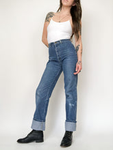 Load image into Gallery viewer, Vintage 70s Brittania High Rise Straight Leg Jeans Waist 26”