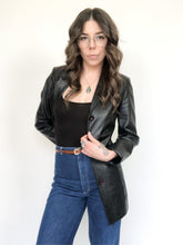 Load image into Gallery viewer, Vintage 00s Black Leather Trench