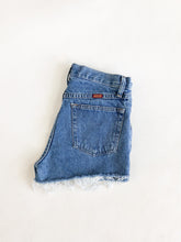 Load image into Gallery viewer, Vintage 90s Rustler High Rise Cut Off Shorts Waist 30”
