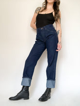 Load image into Gallery viewer, Vintage 90s Rustler Dark Wash High Rise Jeans Waist 30”