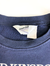 Load image into Gallery viewer, Vintage 80s United Kingdom Great Britain Navy Blue Court Club Crewneck