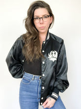 Load image into Gallery viewer, Vintage 80s Hank Williams Jr and the Bama Band Black Satin Jacket