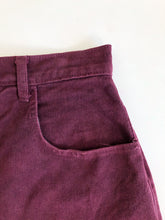 Load image into Gallery viewer, Vintage 90s Cross Colours Burgundy High Rise Baggy Jeans Waist 31/32”