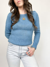 Load image into Gallery viewer, Vintage Dusty Blue Pullover Sweater
