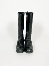 Load image into Gallery viewer, Vintage Y2K Santana Black Leather Boots Size 7.5
