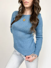 Load image into Gallery viewer, Vintage Dusty Blue Pullover Sweater
