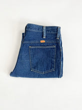 Load image into Gallery viewer, Vintage 70s Rustler Dark Wash Jeans Waist 32”
