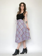 Load image into Gallery viewer, Vintage 80s Plaid Pastel Skirt
