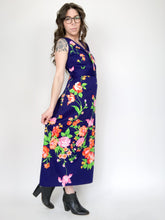 Load image into Gallery viewer, Vintage 70s Sleeveless Floral Maxi Dress
