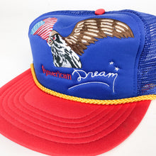 Load image into Gallery viewer, Vintage 70s American Dream Red and Blue Trucker Hat
