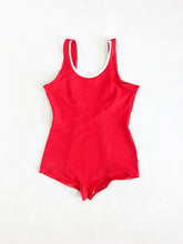 Load image into Gallery viewer, Vintage 70s Red &amp; White One Piece Size S/M
