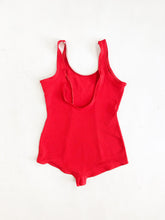 Load image into Gallery viewer, Vintage 70s Red &amp; White One Piece Size S/M
