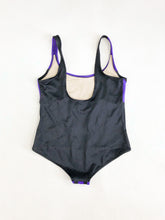 Load image into Gallery viewer, Vintage 80s Island Native Black and Purple One Piece Size L/XL
