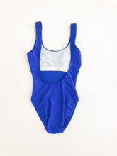 Load image into Gallery viewer, Vintage 90s Jantzen Electric Blue One Piece Size XS/S
