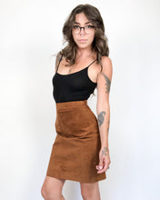 Load image into Gallery viewer, Vintage 80s Camel Suede Skirt
