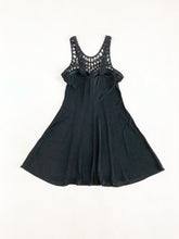 Load image into Gallery viewer, Vintage 90s Amore Collection Slinky Black Mini Dress
