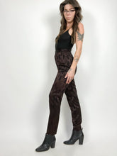 Load image into Gallery viewer, Vintage 90s Votre Nom Brown and Black High Rise Trousers Waist 26”
