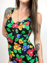 Load image into Gallery viewer, Vintage 90s Floral One Piece Swimsuit Size S
