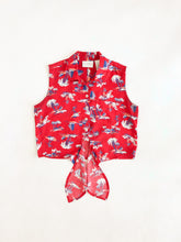 Load image into Gallery viewer, Vintage 90s Liz Claiborne Hawaiian Tie Up Top
