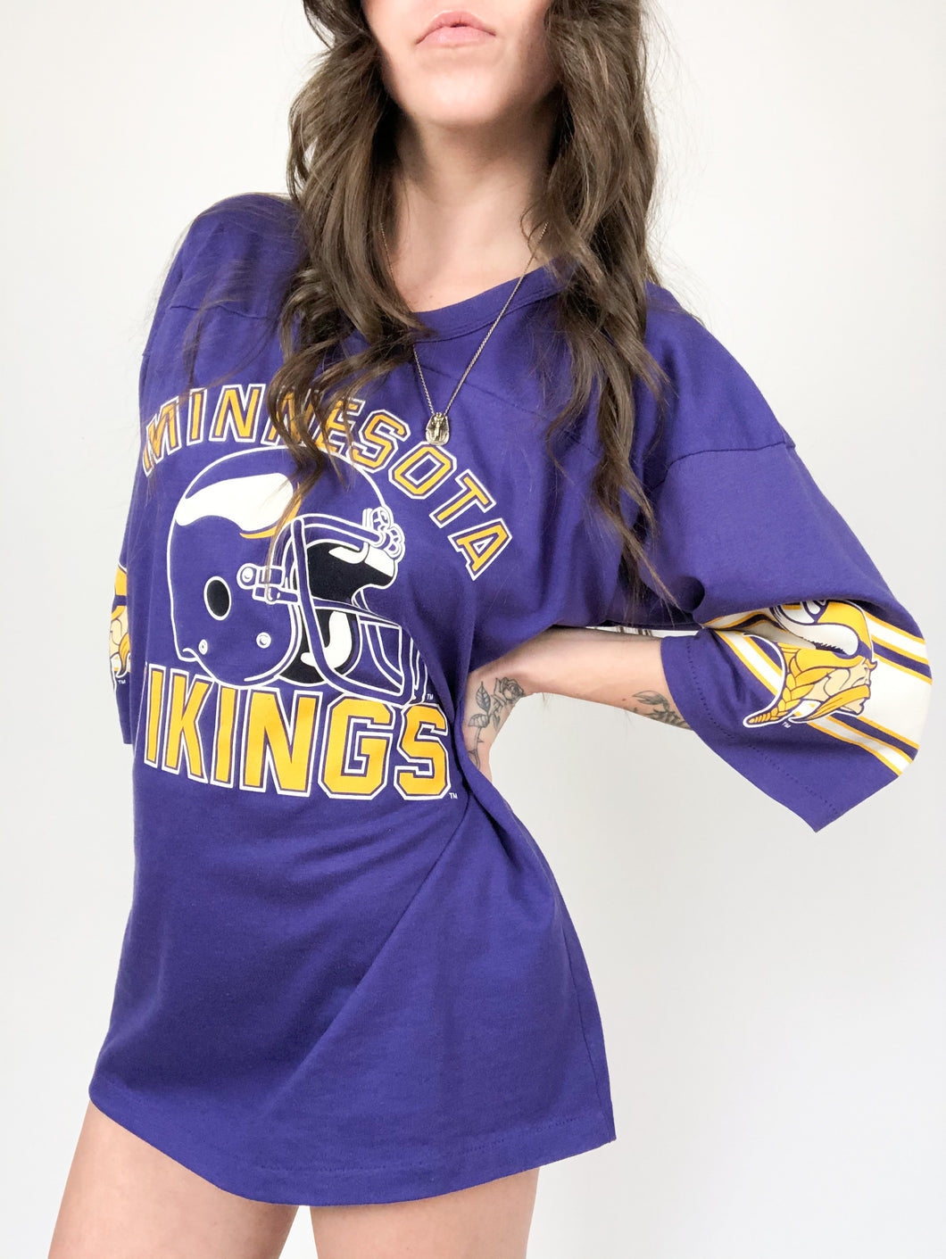 Vintage 90s Minnesota Vikings Jersey Shirt Size XL