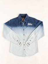 Load image into Gallery viewer, Harley Davidson Faded Denim Button Up
