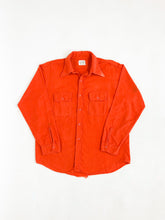 Load image into Gallery viewer, Vintage 70s Big Mike Union Made Orange Flannel Button Up
