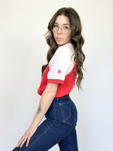 Load image into Gallery viewer, Vintage 70s Beamsville Legion Red &amp; White Baseball Tee Size M
