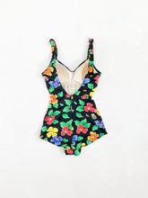 Load image into Gallery viewer, Vintage 90s Floral One Piece Swimsuit Size S
