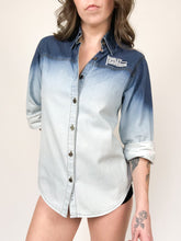 Load image into Gallery viewer, Harley Davidson Faded Denim Button Up

