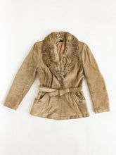 Load image into Gallery viewer, Vintage 70s Opera Suede Jacket with Fur Trim

