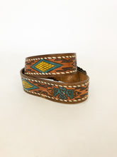 Load image into Gallery viewer, Vintage Thunderbird Hand Painted Embossed Leather Belt
