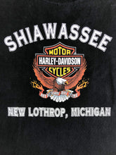 Load image into Gallery viewer, Vintage 1996 Harley Davidson Shiawassee New Lothrop Michigan Tee Size XL
